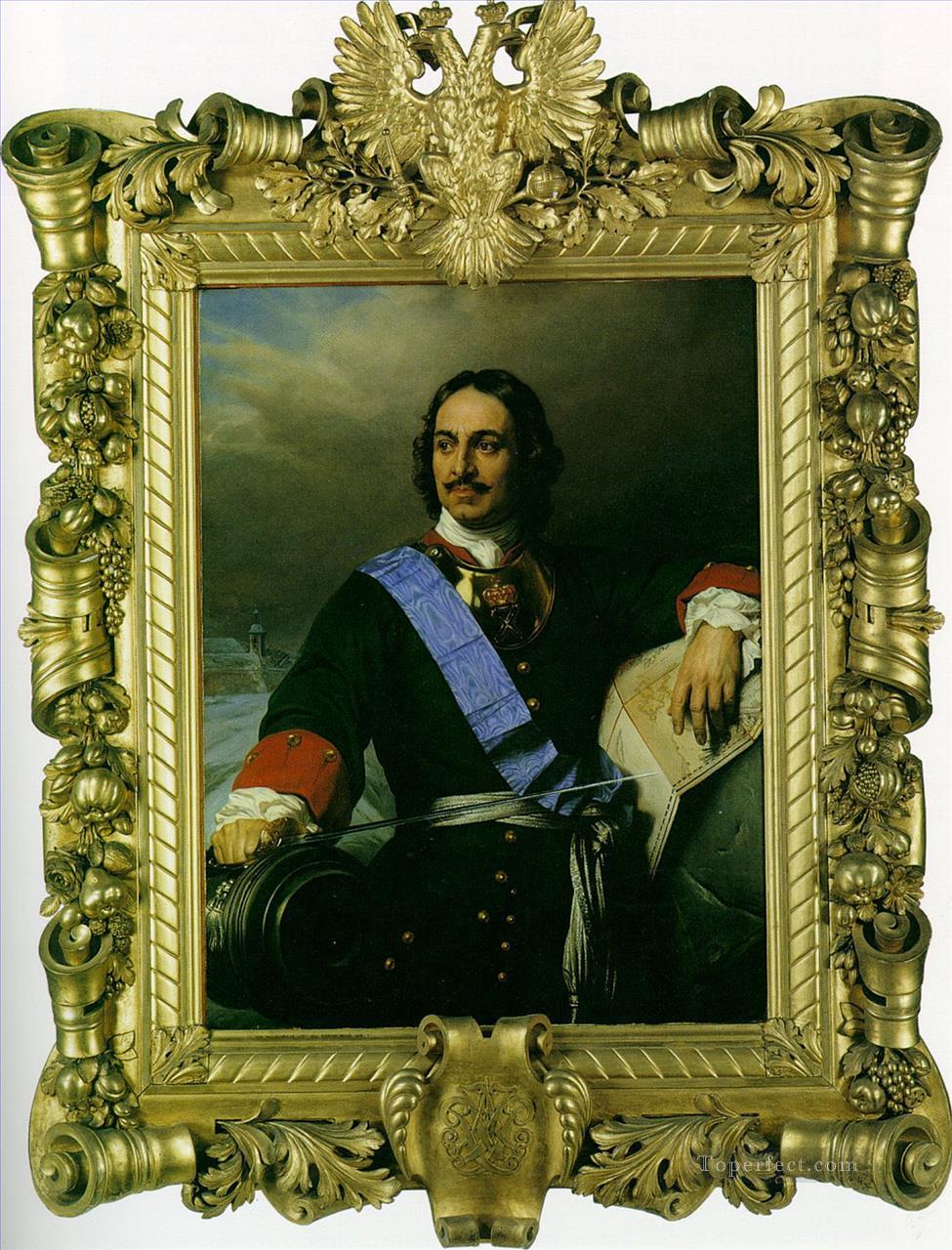 Peter the Great of Russia 1838 Hippolyte Delaroche Oil Paintings